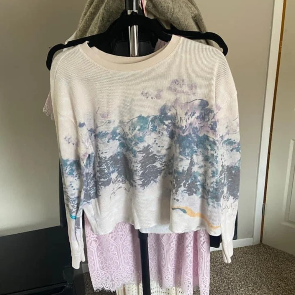 Anthropologie snow day waffle top - Picture 2 of 2